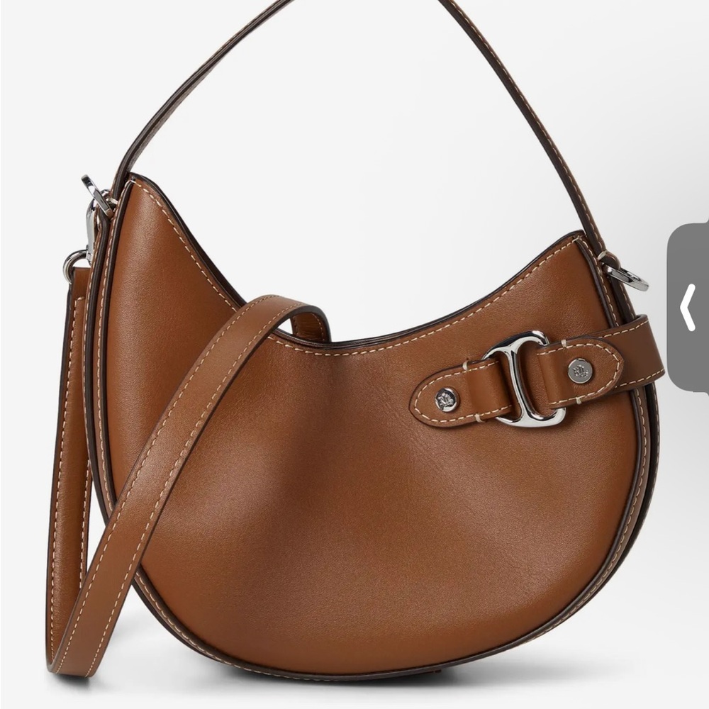 Elegant Brown Leather Women's Bag small